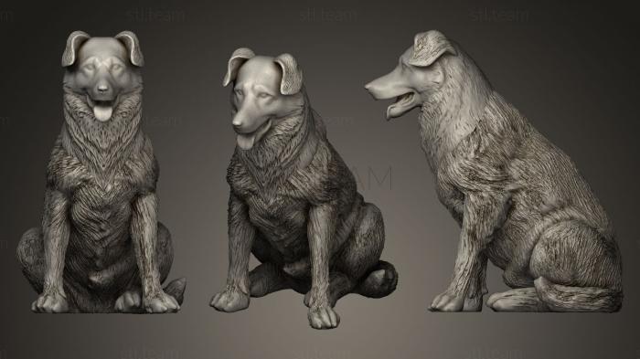 3D model DOG sitting (STL)